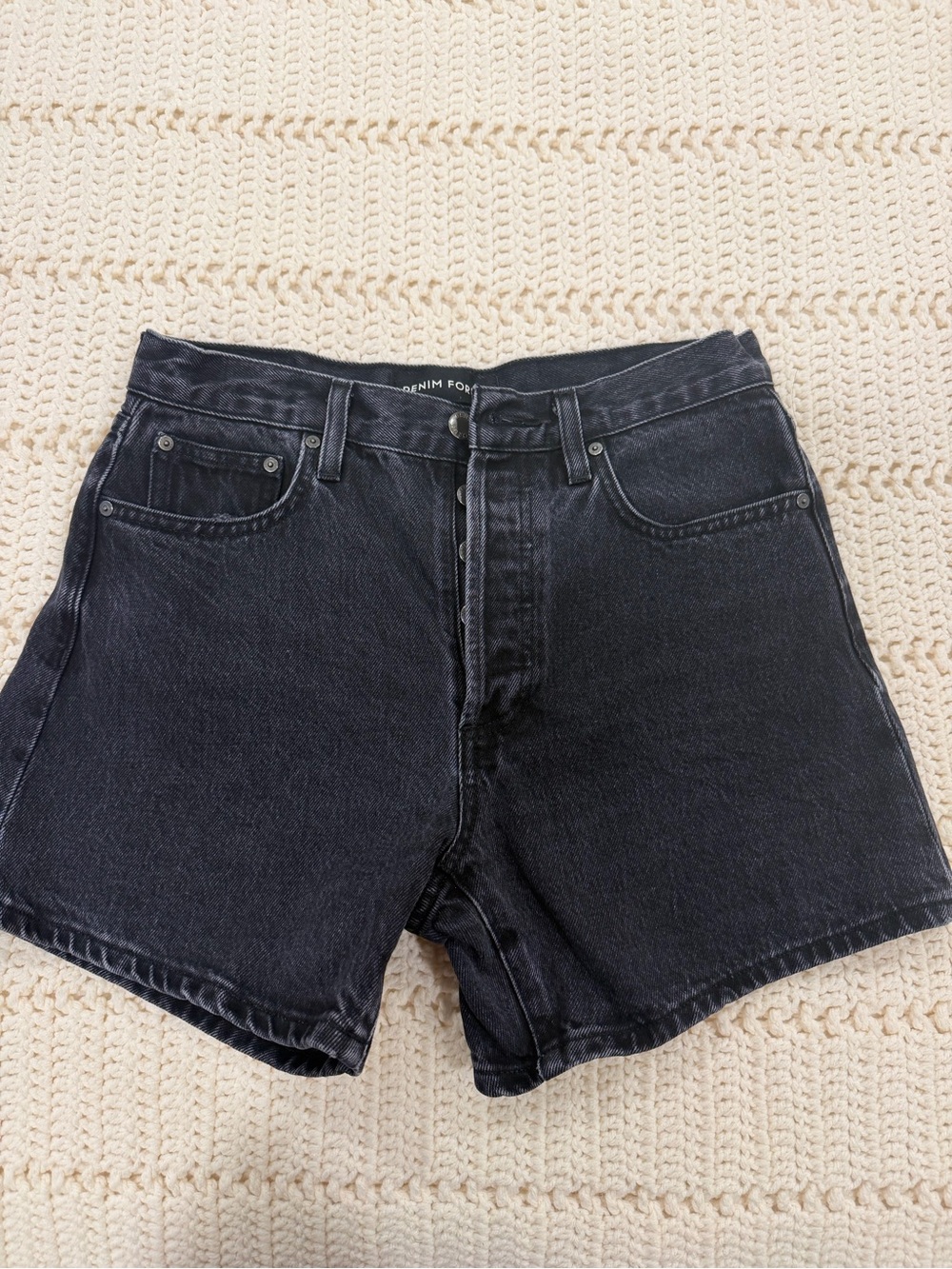 Aritzia Denim Forum High-Waisted Shorts